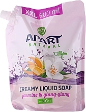 Fragrances, Perfumes, Cosmetics Liquid Soap "Jasmine & Ylang Ylang" - Apart Natural Jasmine & Ylang Ylang Soap (doypack)