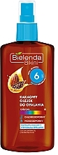 Fragrances, Perfumes, Cosmetics Tanning Oil with Cocoa SPF6 - Bielenda Bikini Cocoa Suntan Oil Low Protection 