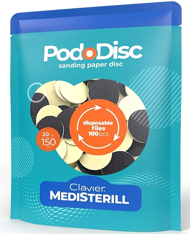 Pedicure Disc Refills M 150/20 mm - Clavier Medisterill PodoDisc — photo N1