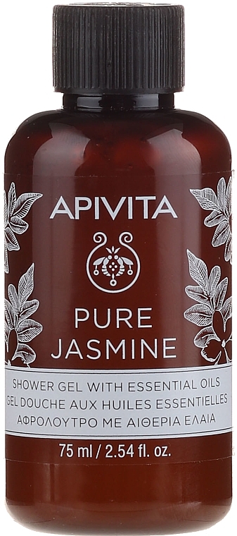 Natural Jasmine with Essential Oils Shower Gel - Apivita Pure Jasmine Showergel with Essential Oils — photo N2