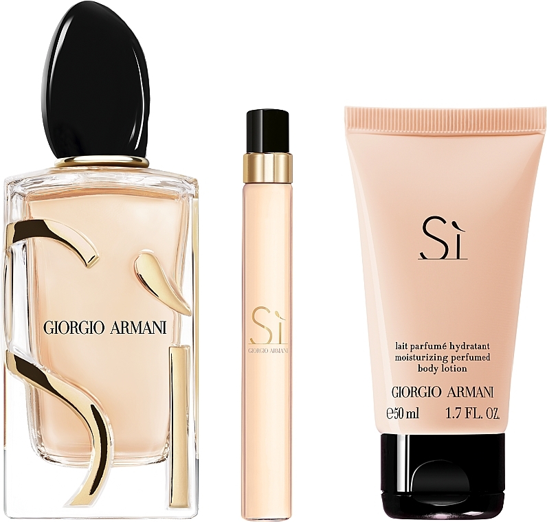 Giorgio Armani Si - Set (edp/100ml + b/lot/50ml + edp/10ml) — photo N3