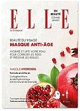 Fragrances, Perfumes, Cosmetics Anti-Aging Face Mask with Pomegranate Extract - Elle By Collagena Pomegranate Anti-Aging Hydrogel Mask