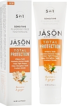 Fragrances, Perfumes, Cosmetics Fluoride-Free Turmeric & Ginger Toothpaste for Sensitive Teeth & Gums - Jason Natural Cosmetics Total Protection