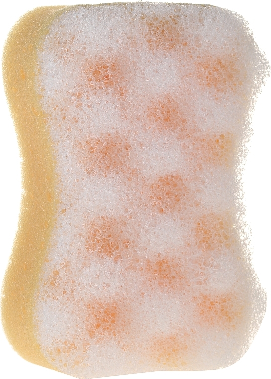 Bath Sponge "Motyl" 30406, yellow - Top Choice — photo N6