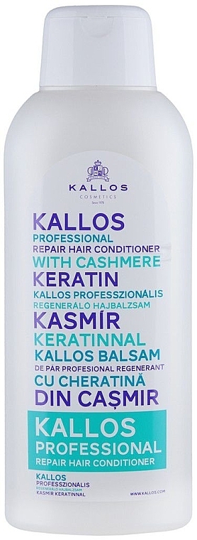 Repair Hair Conditioner - Kallos Cosmetics Repair Hair Conditioner With Cashmere Keratin — photo N1