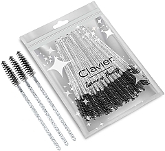 Lash & Brow Brush, black with glitter - Clavier — photo N1