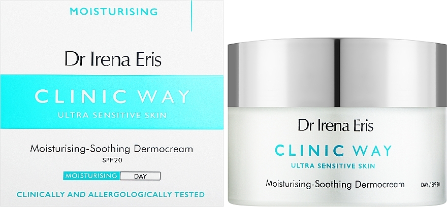 Moisturizing & Soothing Day Face Cream - Dr. Irena Eris Clinic Way Moisturising-Soothing Dermocream Day SPF20 — photo N3
