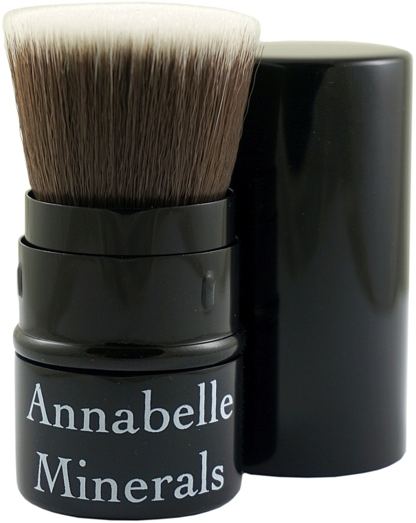 Retractable Powder, Blush and Bronzer Brush - Annabelle Minerals Flat Top — photo N2