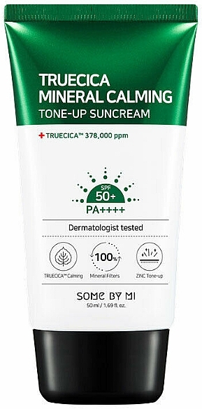 Soothing Sun Protective Cream - Some By Mi Truecica Mineral Calming Tone-Up Sun Cream — photo N5