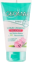 Delicate Face Cream Scrub with White Pumice & Organic Marshmallow Flower - Geomar Delicate Creamy Scrub — photo N1