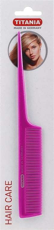 Hair Comb with Plastic Handle 20.5 cm, purple - Titania — photo N1