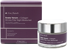 Night Face Cream - Dr. Eve_Ryouth Snake Venom + Collagen Wrinkle Filler Night Moisturiser — photo N2