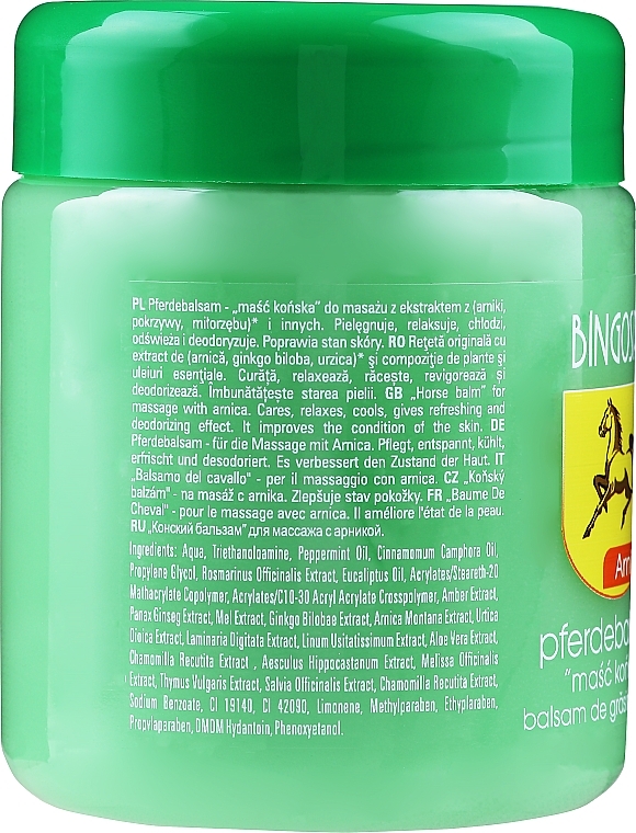 Horse Ointment with Arnica - BingoSpa — photo N2