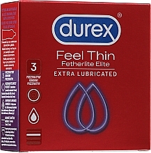 Fragrances, Perfumes, Cosmetics Condoms "Ultra-Thin", 3 pcs - Durex Fetherlite Elite