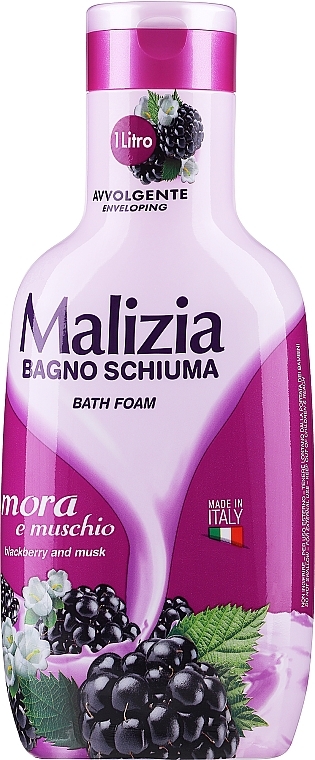 Musk & Berry Bath Foam - Malizia Bath Foam Musk & Berries — photo N3