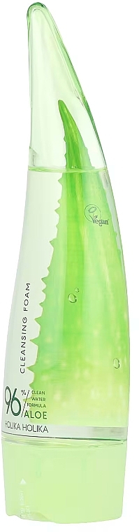 Cleansing Face Foam - Holika Holika Aloe Clean Water Formula 96% Cleansing Foam — photo N2