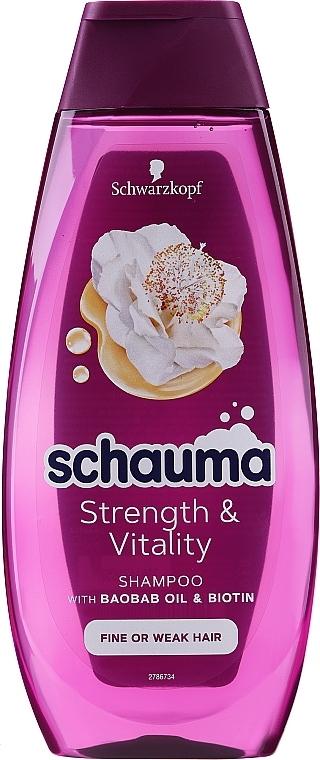 Shampoo "Nourishing Energy" - Schwarzkopf Schauma Strenght & Vitality  — photo N5