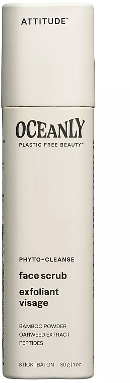Face Scrub Stick with Bamboo Powder - Attitude Oceanly Phyto-Cleanse Face Scrub — photo N1