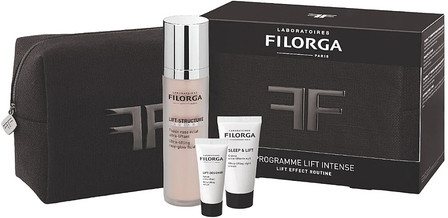 Set - Filorga Programme Lift Intense (f/fluid/50ml + f/ser/mini/7ml + n/f/cr/15ml + bag/1pcs) — photo N1