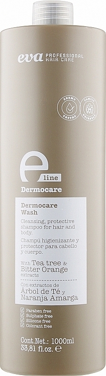 Protective Shampoo - Eva Professional E-line Dermocare Wash Shampoo — photo N1