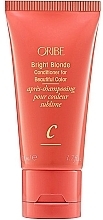 Blonde Hair Conditioner - Oribe Bright Blonde Conditioner For Beautiful Color (mini size) — photo N2