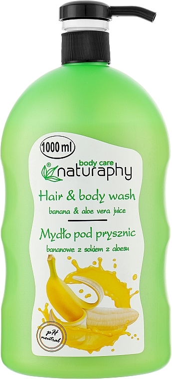 Shampoo-Shower Gel "Banana & Aloe Vera" - Naturaphy — photo N3