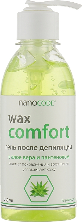Aloe Vera & Panthenol Depilation Gel - NanoCode Wax Comfort Gel — photo N5