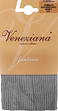 Over-Knee Socks 'Angelica', grey - Veneziana — photo N2
