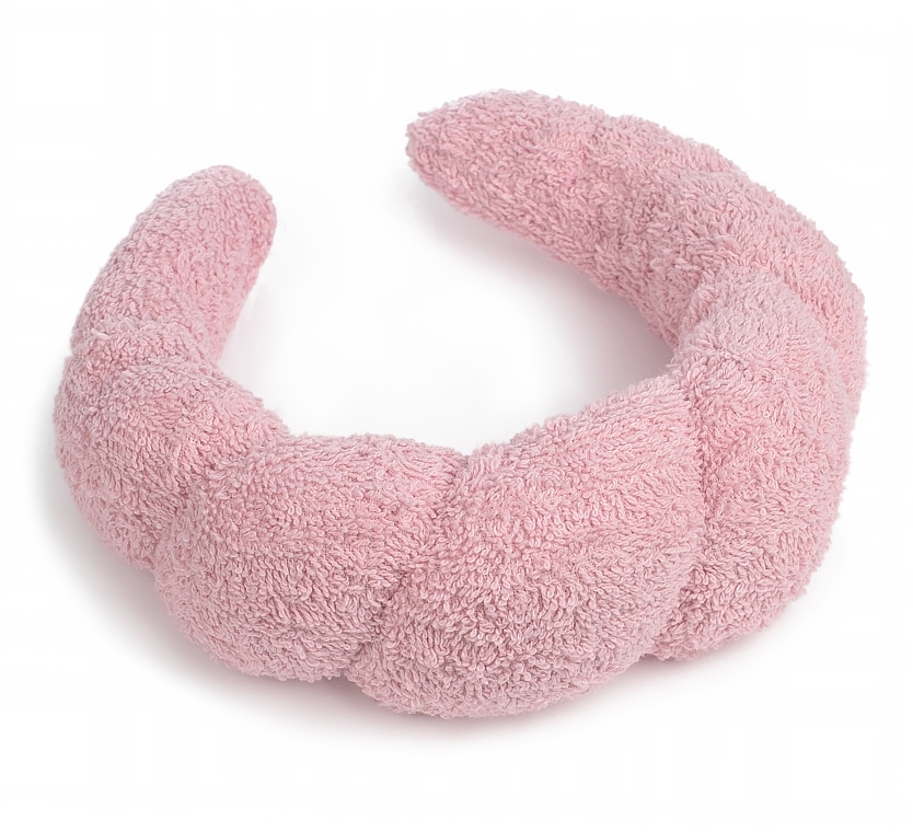 Head Band 'Easy Spa', pink - MAKEUP Spa Headband Face Washing Pink	 — photo N2