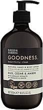 Hand & Body Lotion - Baylis & Harding Goodness Oud Cedar & Amber Natural Hand & Body Lotion — photo N2