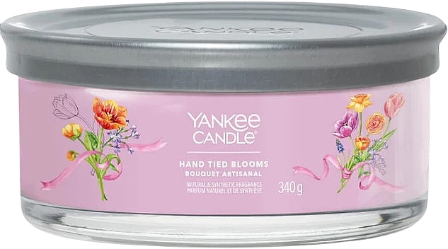 Scented Candle in Glass 'Hand Tied Blooms', 5 wicks - Yankee Candle Singnature — photo N2