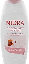 Fragrances, Perfumes, Cosmetics Milk Shower Foam with Almond Milk - Nidra Delicate Milk Shower Foam With Almond