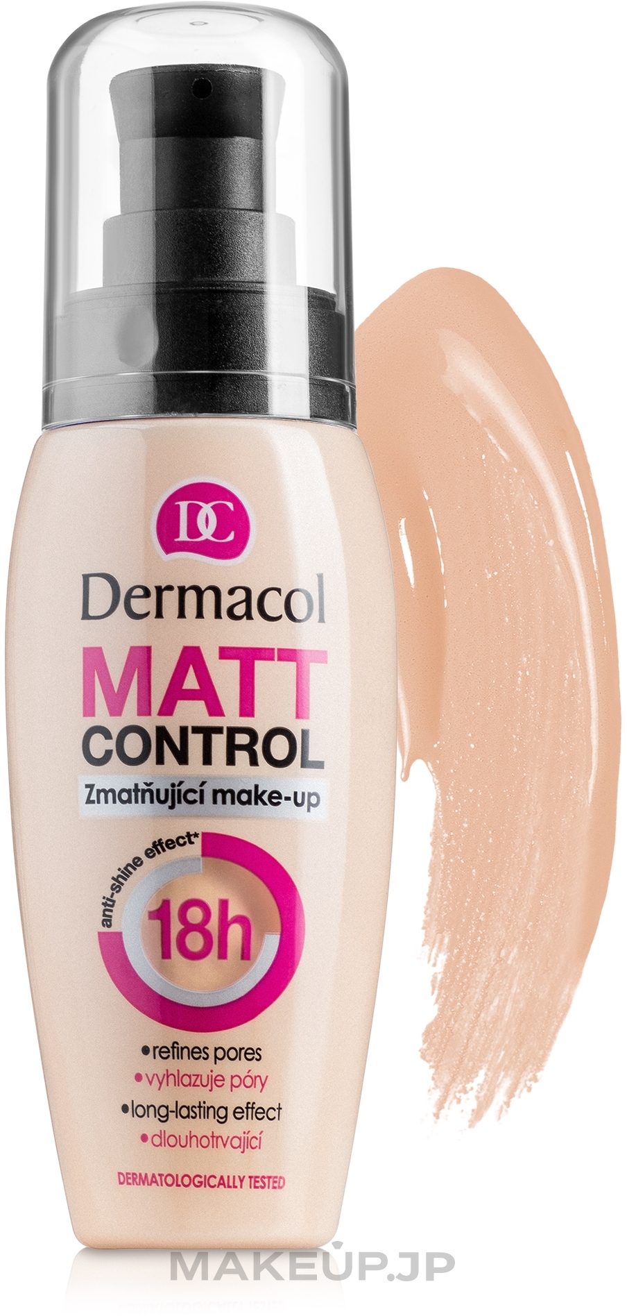 Waterproof Matte Foundation - Dermacol Matt Control — photo 1 - Pale