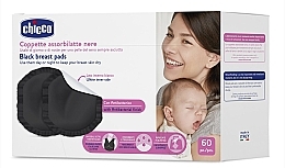 Breast Pads, 60 pcs - Chicco Black Breast Pads — photo N3