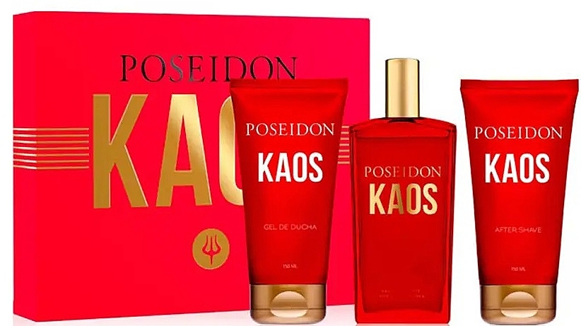 Poseidon Kaos - Set (edt/100 ml + sh/gel/100 ml + ash/100 ml) — photo N1