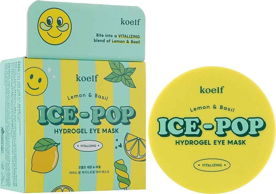 Lemon & Basil Hydrogel Eye Patch - Petitfee&Koelf Lemon & Basil Ice-Pop Hydrogel Eye Mask — photo N2