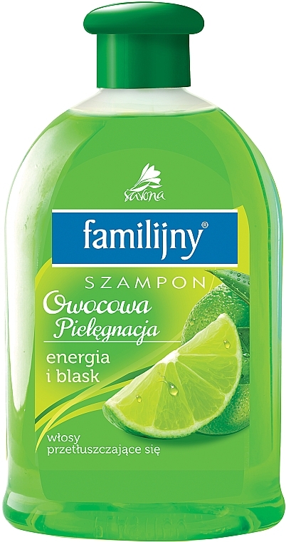 Oily Hair Shampoo - Pollena Savona Familijny Fruity Care Shampoo Energy & Shine — photo N6