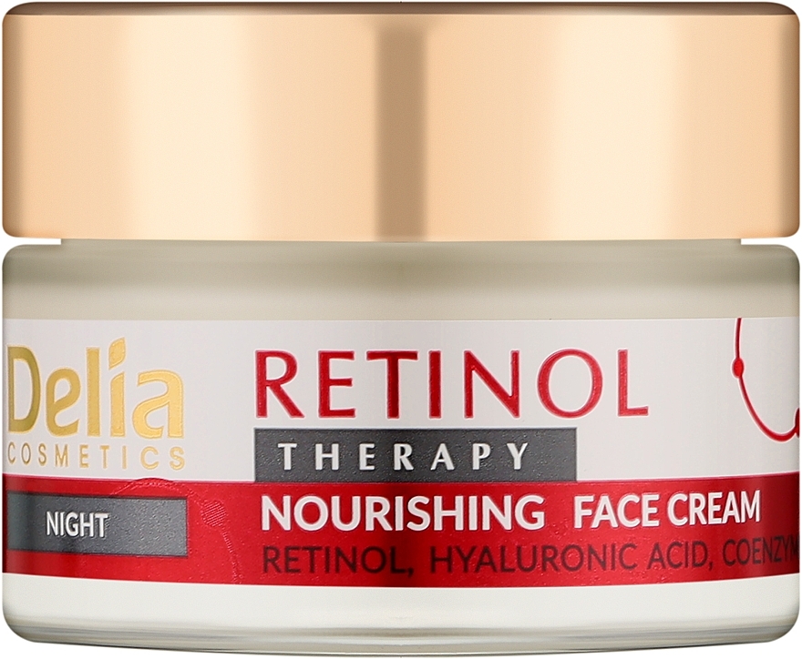 Night Face Cream - Delia Retinol Therapy Nourishing Night Face Cream — photo N1