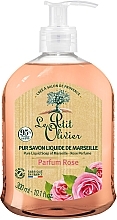 Liquid Soap with Rose Scent - Le Petit Olivier Pure liquid traditional Marseille soap Rose — photo N1