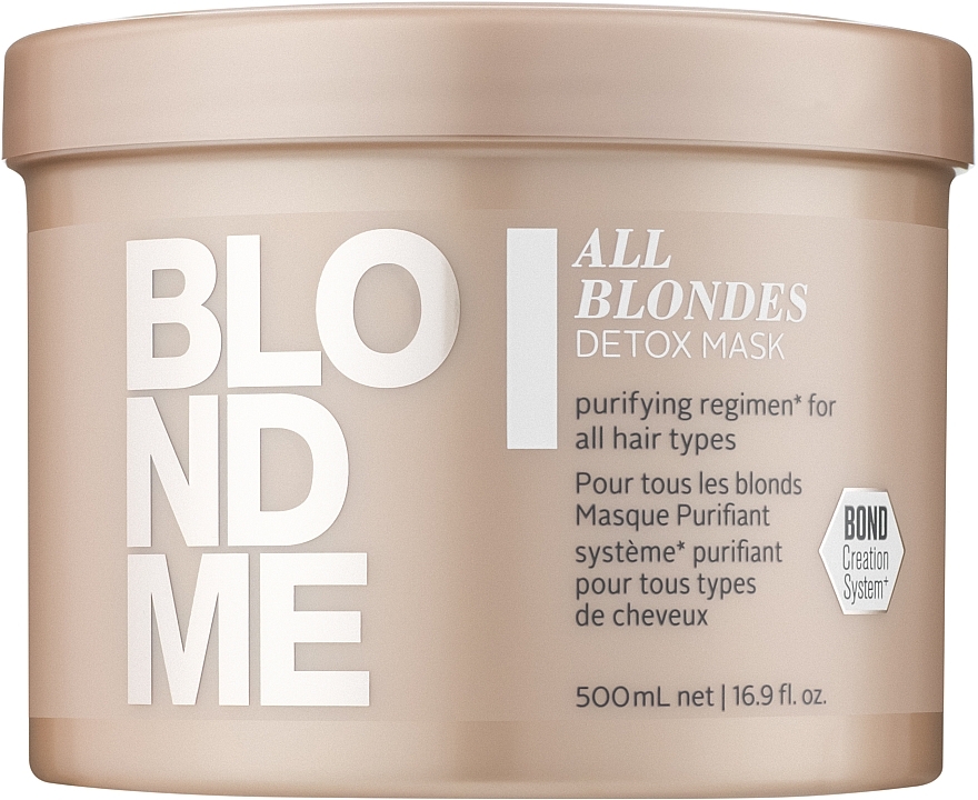 Detox Hair Mask - Schwarzkopf Professional Blondme All Blondes Detox Mask — photo N3