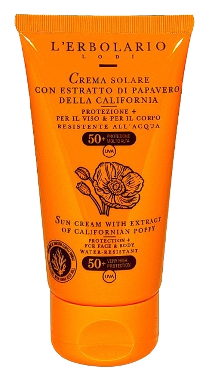 Face & Body California Poppy Extract Sunscreen - L'Erbolario Sun Cream With Extract Of Californian Poppy SPF 50+ — photo N1