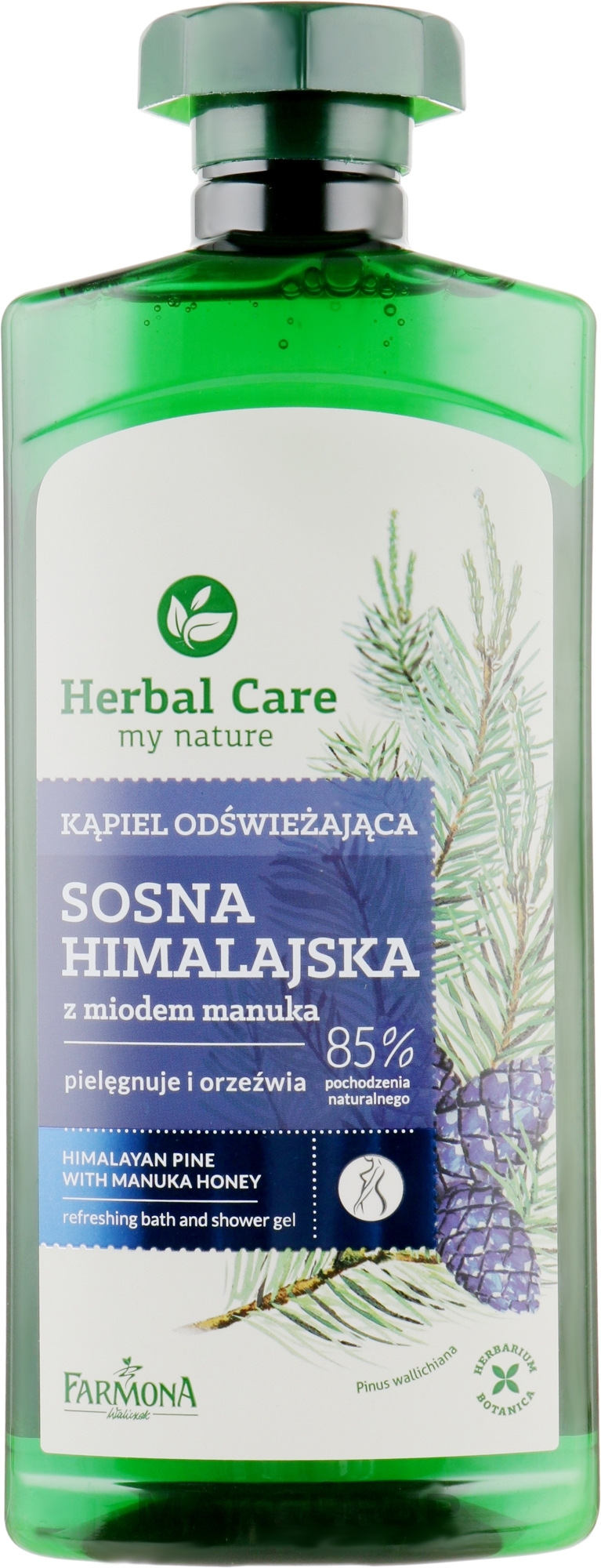 Bath Milk "Pine & Honey Manuka" - Farmona Herbal Care — photo 500 ml