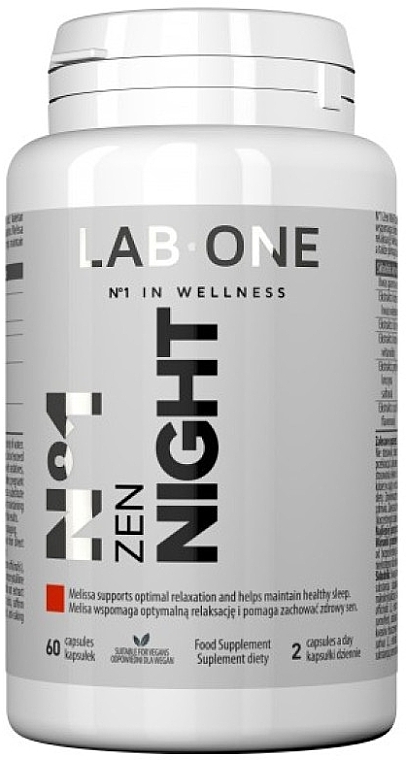 Nutritional Sleep Supplement - Lab One No. 1 Zen Night — photo N1