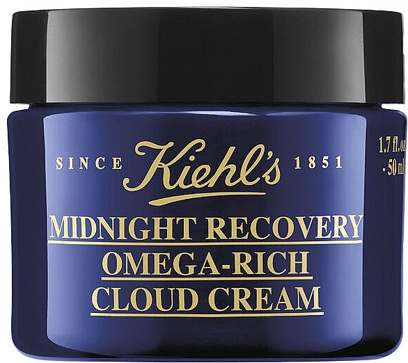 Revitalizing Night Face Cream - Kiehl's Midnight Recovery Omega-Rich Cloud Cream — photo N2