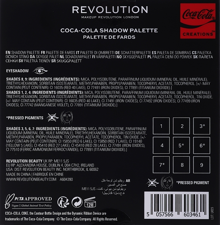 Mini Eyeshadow Palette - Makeup Revolution x Coca-Cola Creations Mini Shadow Palette — photo N9