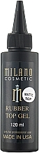 Matte Rubber Top Coat - Milano Matte Rubber Top Gel — photo N1