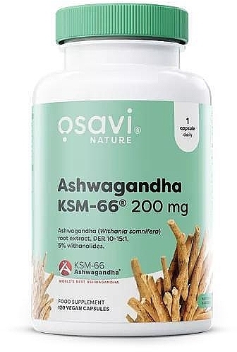 Ashwagandha KSM-66 Dietary Supplement 200 MG - Osavi Ashwagandha KSM-66 200 Mg — photo N1