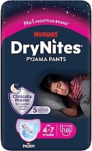 Dry Nights Diaper Panties, 17-30 kg, 10 pcs. - Huggies — photo N2