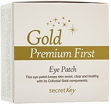 Fragrances, Perfumes, Cosmetics Eye Contour Face Mask - Secret Key Gold Premium First Eye Patch