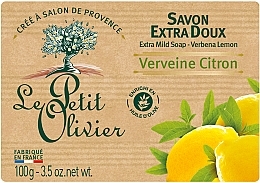 Extra Mild Soap with Lemon & Verbena Extract - Le Petit Olivier Extra Mild Soap Verbena and Lemon — photo N1